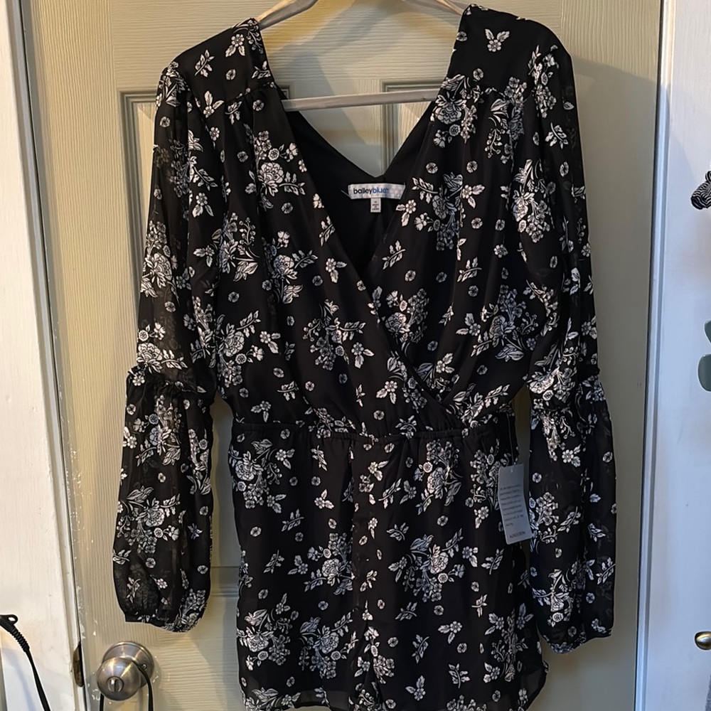 Bailey Blue Floral Romper